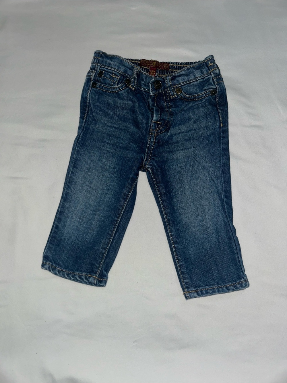 7 For All Mankind Blue Denim Jeans Size 3-6 months